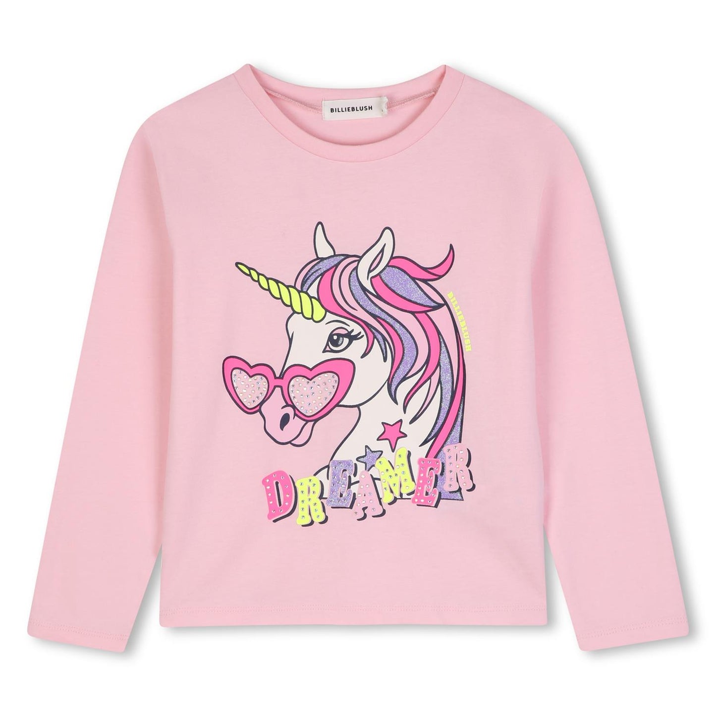Billieblush – Tynn genser med enhjørning – Rosa – Jente – 4-10 år