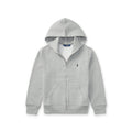Polo Ralph Lauren – Fullzip-hettejakke med brodert logo – Grå – Gutt – 8-20 år