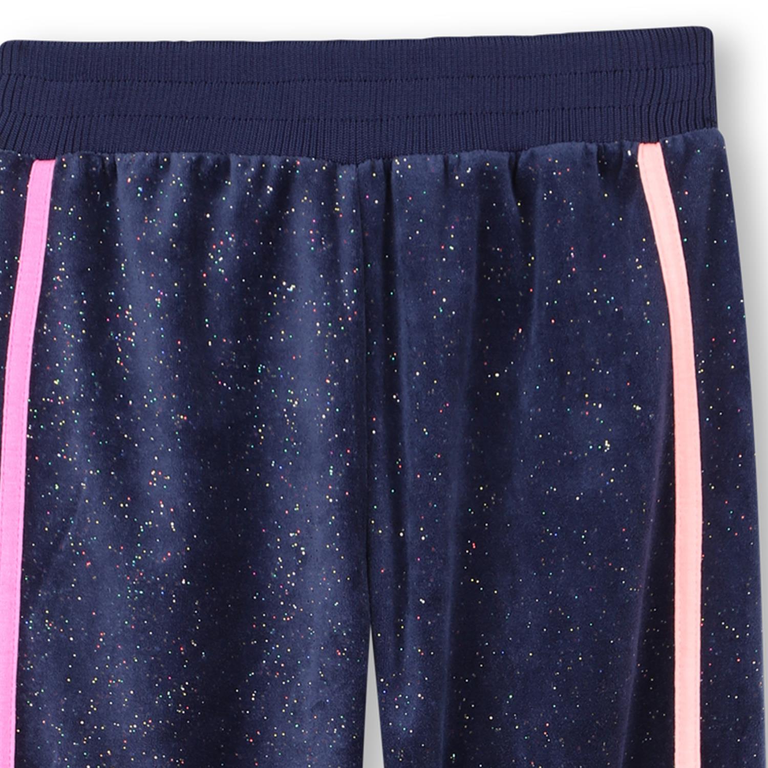 Billieblush blå bukse med glitter og elastisk midje
