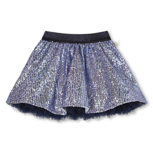 Billieblush lilla glitterskjørt med elastisk midje