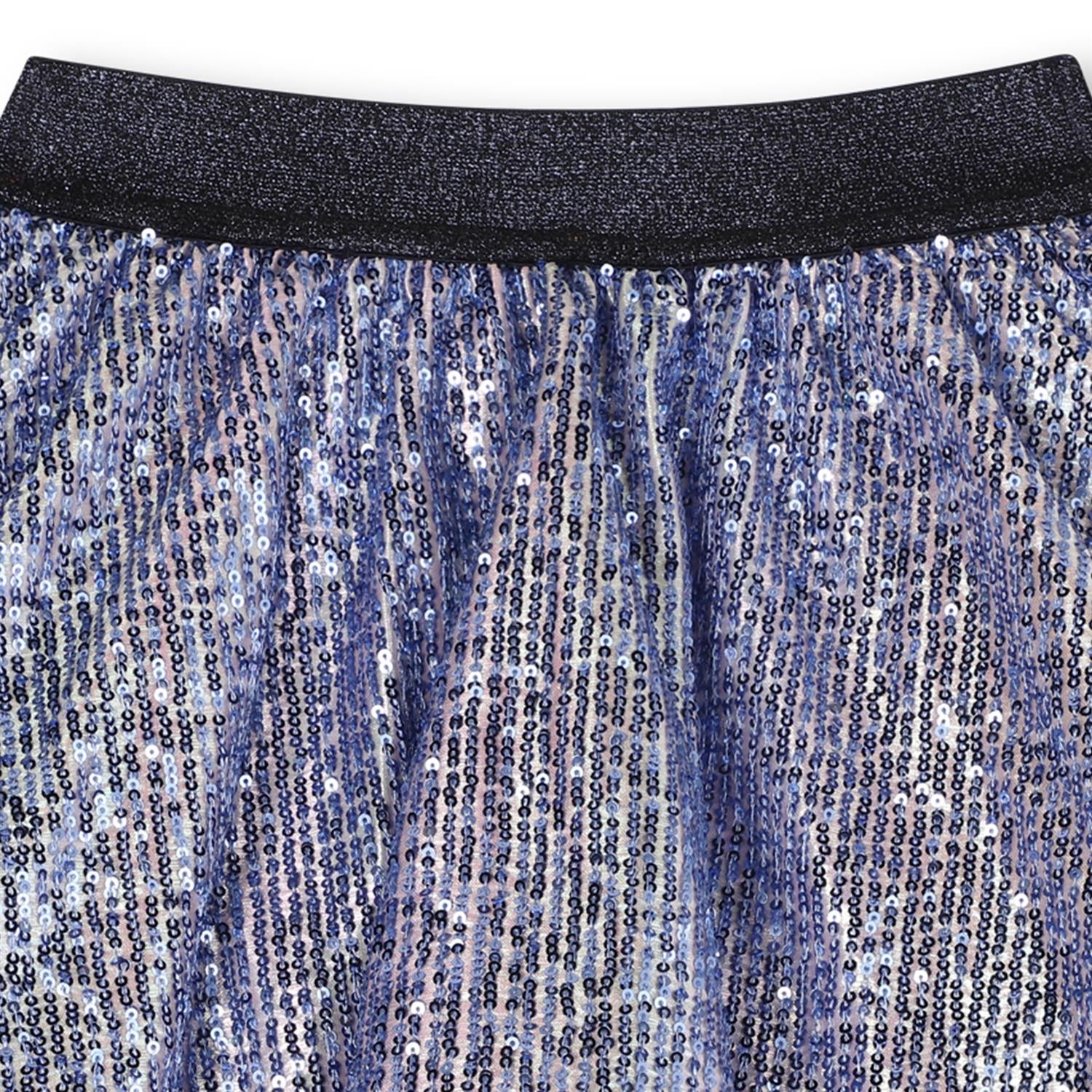 Billieblush lilla glitterskjørt med elastisk midje