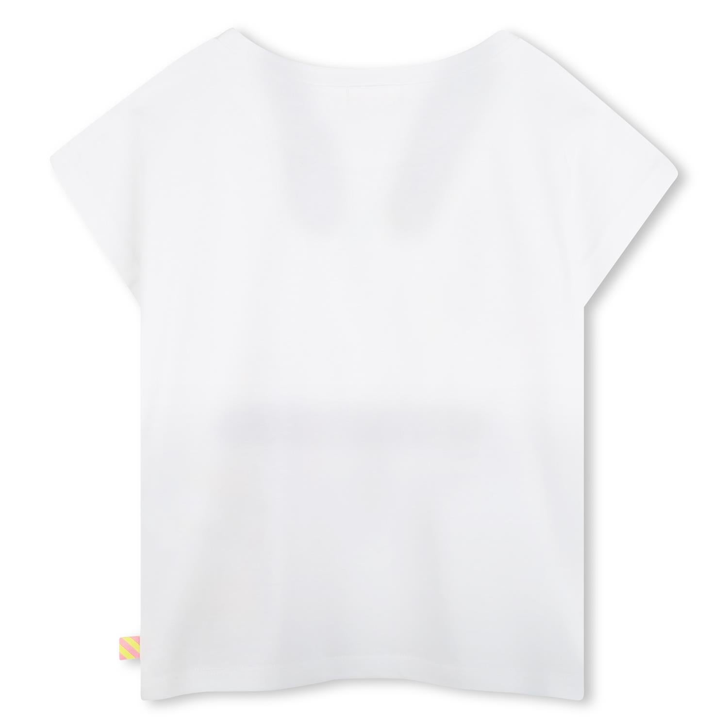 Hvit t-skjorte fra Billieblush med fargerikt LOVE-print