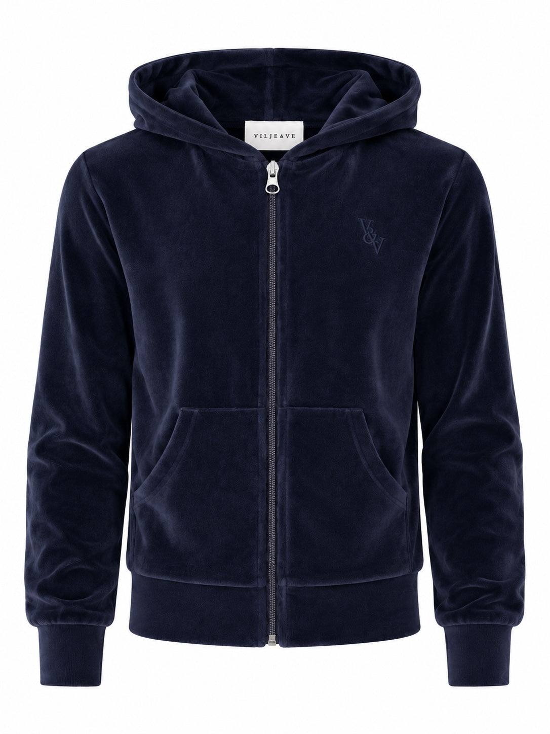Vilje & Ve - Hermine Velour Jacket - Deep Navy - Jente - 6-12 år