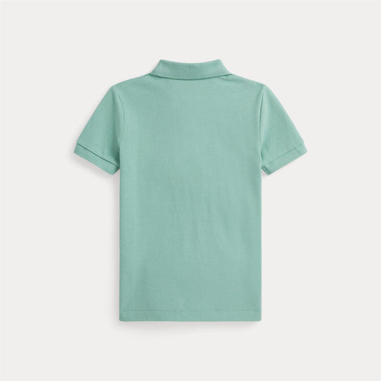 Polo Ralph Lauren - Patellgrønn - Piquet T-skjorte - Gutt - 8-18/20 år