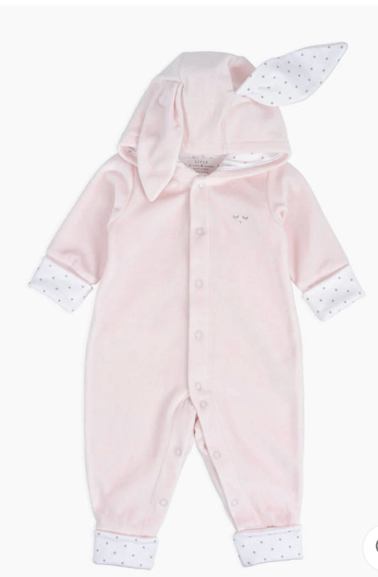 Livly – Plush Bunny Overall – Rosa – Jente – 0-1 år