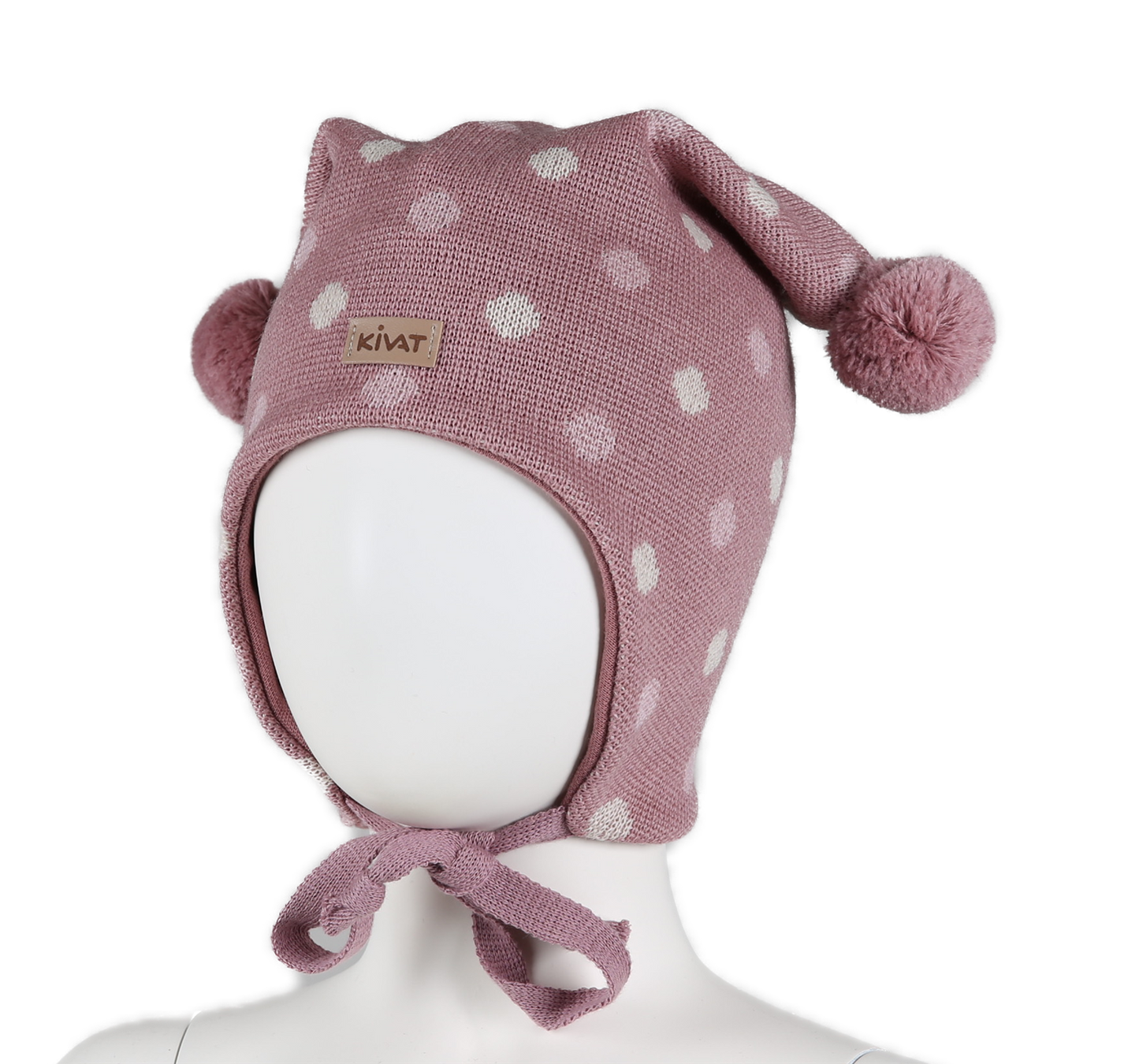 Kivat - Lue med Skinnlapp - Rosa - Jente - 1-8 år