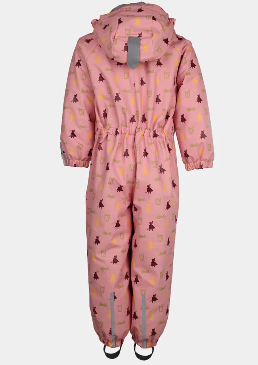 Kattnakken – Helårsdress med vattering – Rosa Krystall – Jente – 1-6 år