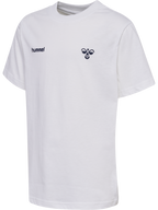 Hummel – T-skjorte med logo og ryggprint – Hvit – Gutt – 4-12 år