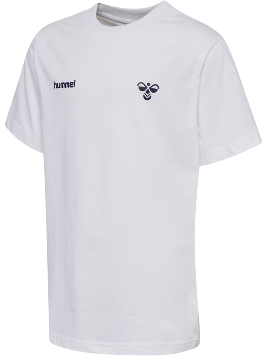 Hummel – Graphic T-Shirt med liten logo – Hvit – Gutt – 4-12 år