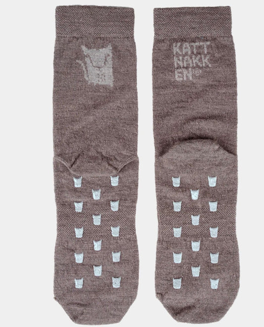 Kattnakken - Ullsokker 2pk - Unisex - Brun - 17-27