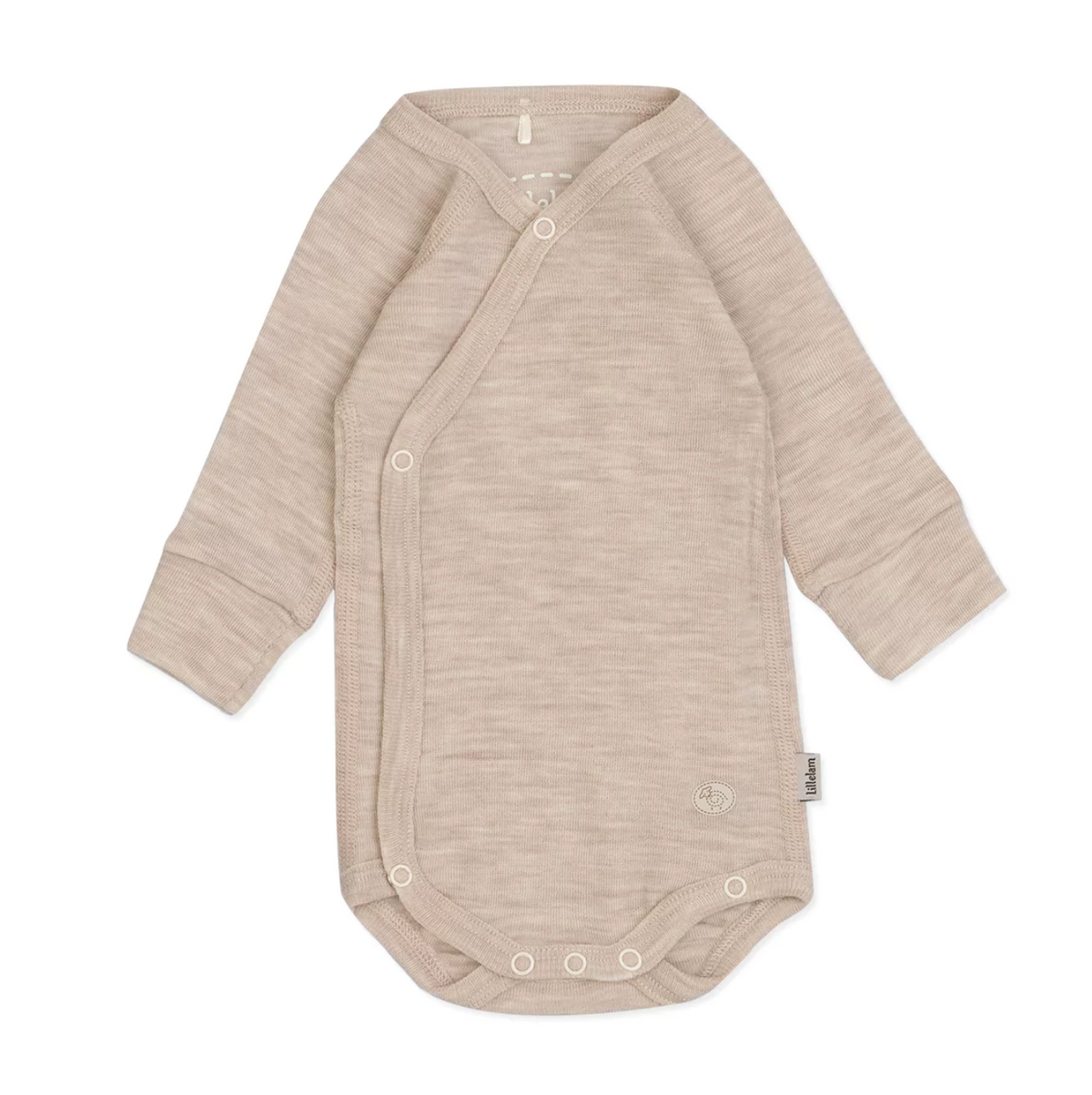 Lillelam – Mini ullbody – Lys beige – Unisex – 0-1 år