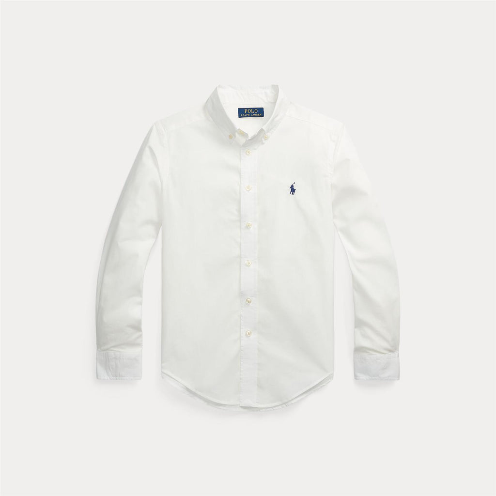 Polo Ralph Lauren – Poplinskjorte – Hvit – Gutt – 8-20 år