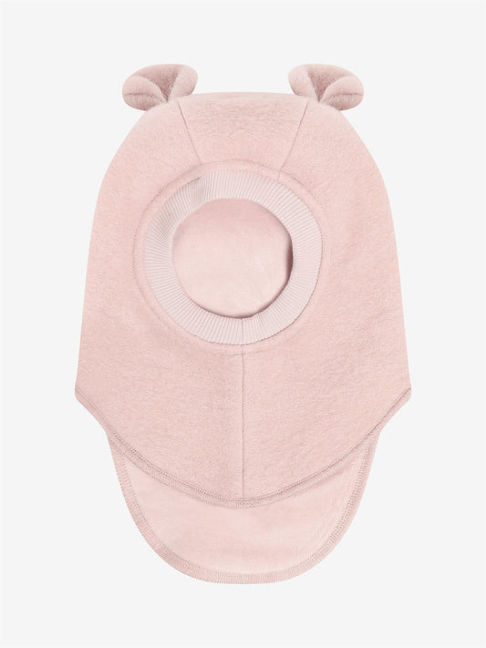 Huttelihut - Balaclava - Ull - Bjørne ører - Rosa - Jente - 1-4 år