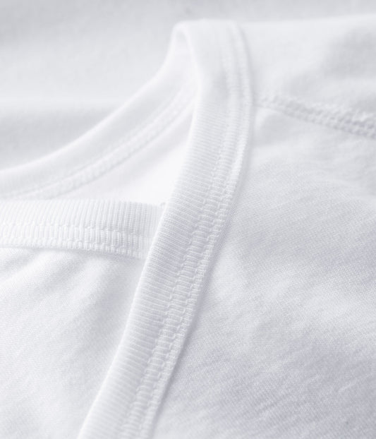 Petit Bateau -  2pk  - Body - Hvit - 1-12 mnd.