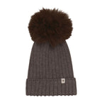 Huttelihut – Lue i ull med alpakkadusk – Brun – Unisex – 6-10 år