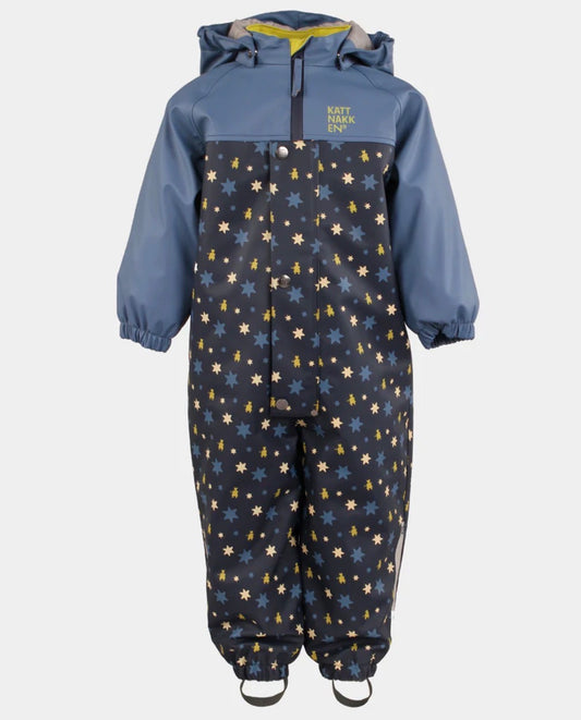 Kattnakken - Babyregndress Pytt -  Gutt - Blå horisont - 9-24mnd