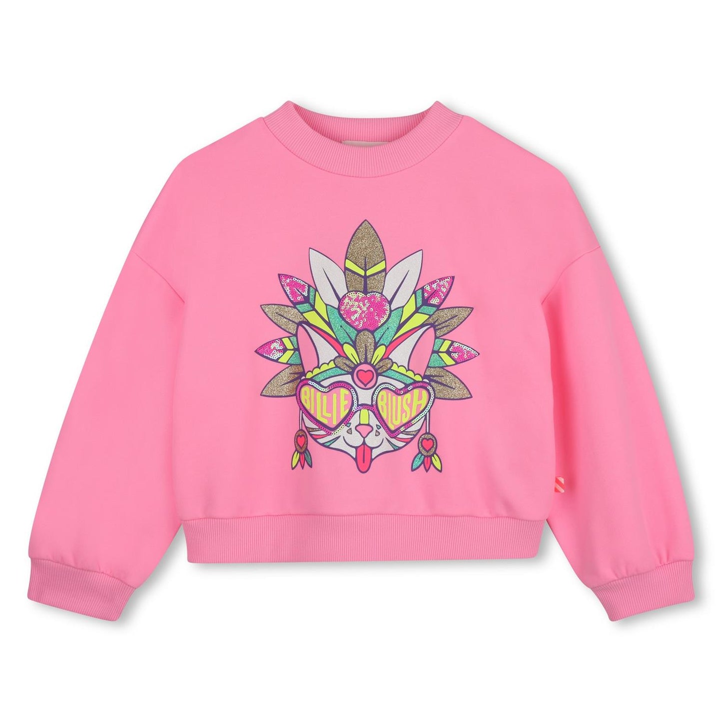 Billieblush – Genser med brystprint – Rosa – Jente – 4-10 år