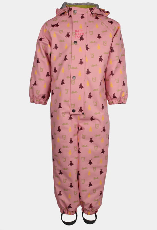 Kattnakken – Helårsdress med vattering – Rosa Krystall – Jente – 1-6 år