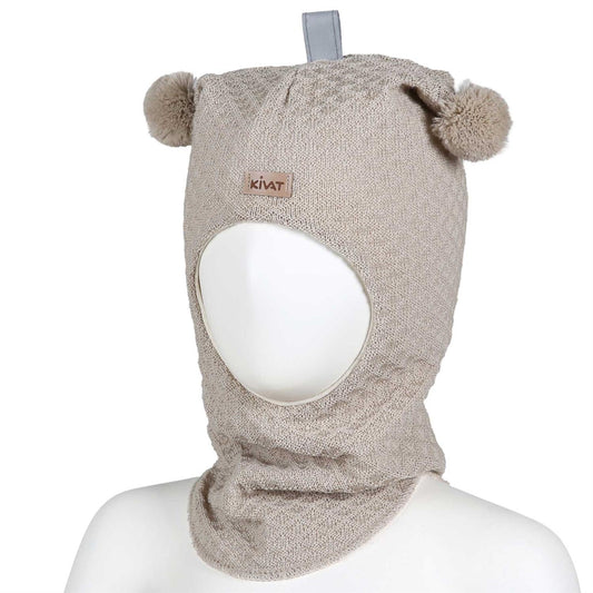 Kivat - Balaclava med Skinnlapp - Beige - unisex - 1-8 år