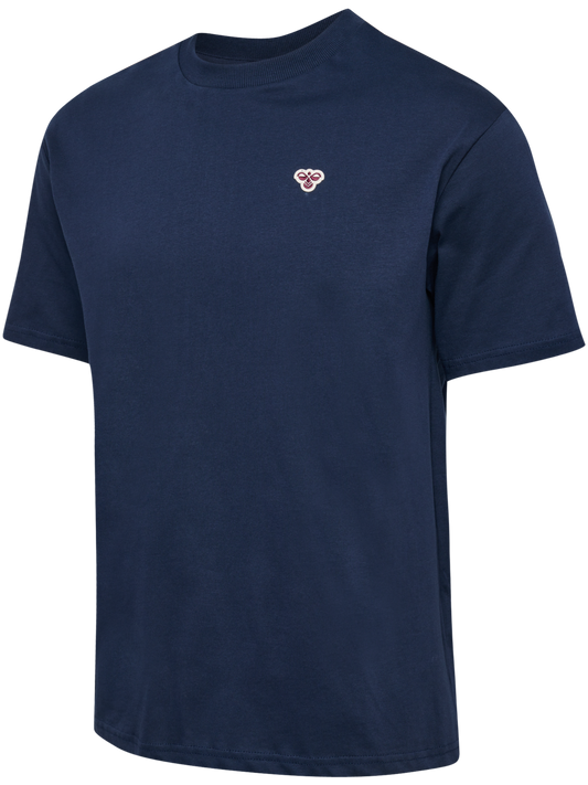 Hummel – Bee T-Shirt med liten logo – Blå – Gutt – 4-12 år