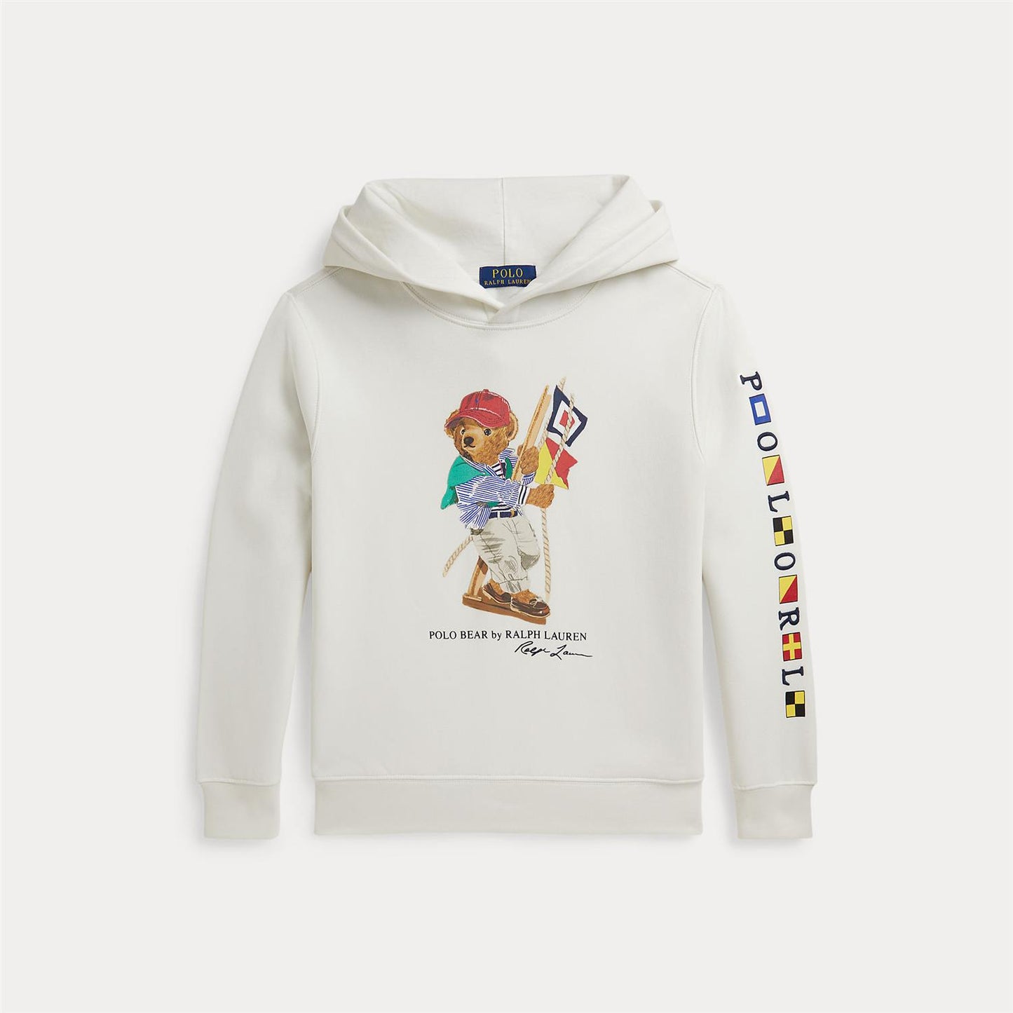 Polo Ralph Lauren - Bamse Hoodie - Hvit - Gutt - 8-20 år