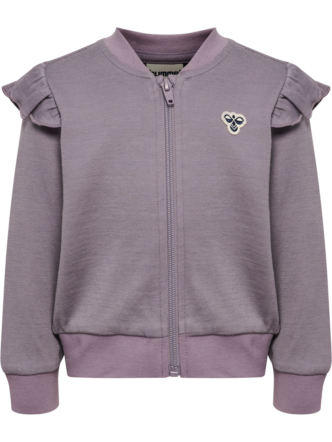 Hummel - Mini Wool Zip Jacket Bee - Lilla - Jente- 1-8 år