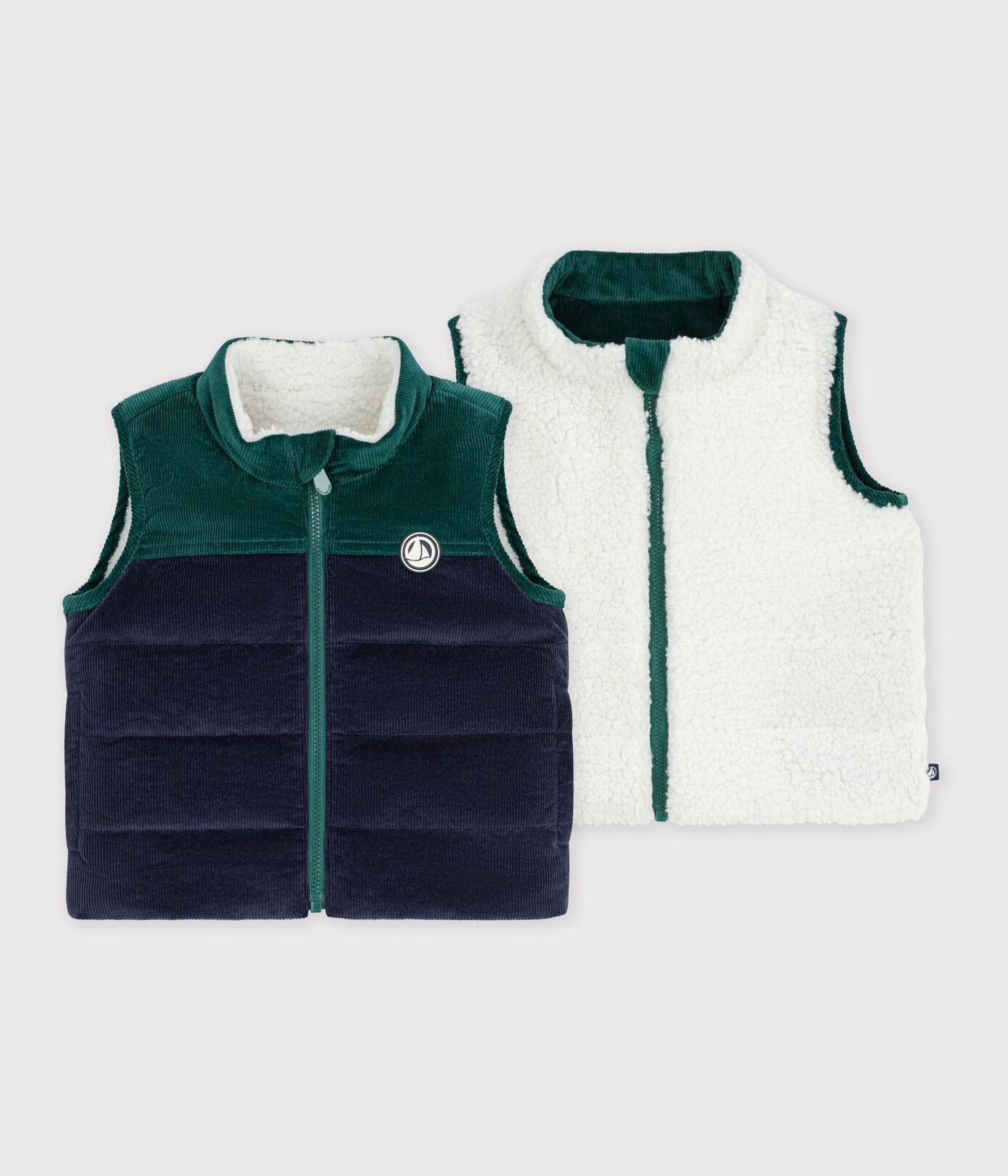 Petit Bateau - Vest - Blå - Gutt - 18-36 mnd