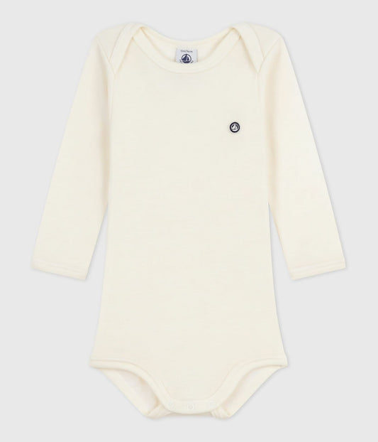 Petit Bateau - Ullbody - Offwhite - Unisex - 3-36 mnd