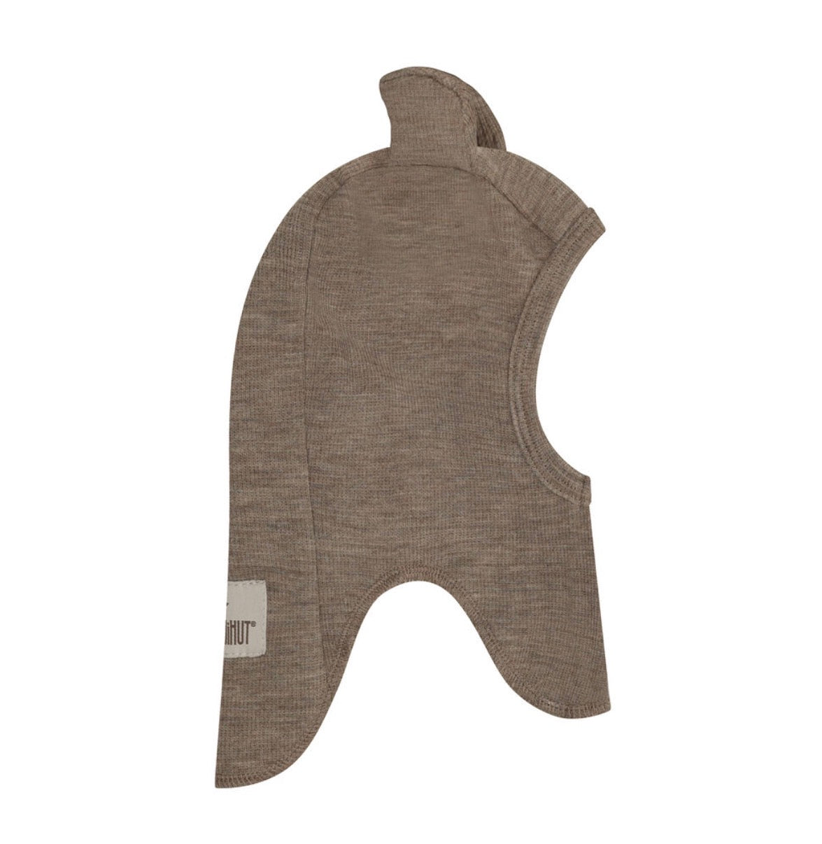 Huttelihut - Balaclava - Ull - Brun - Unisex - str 0-12 mnd