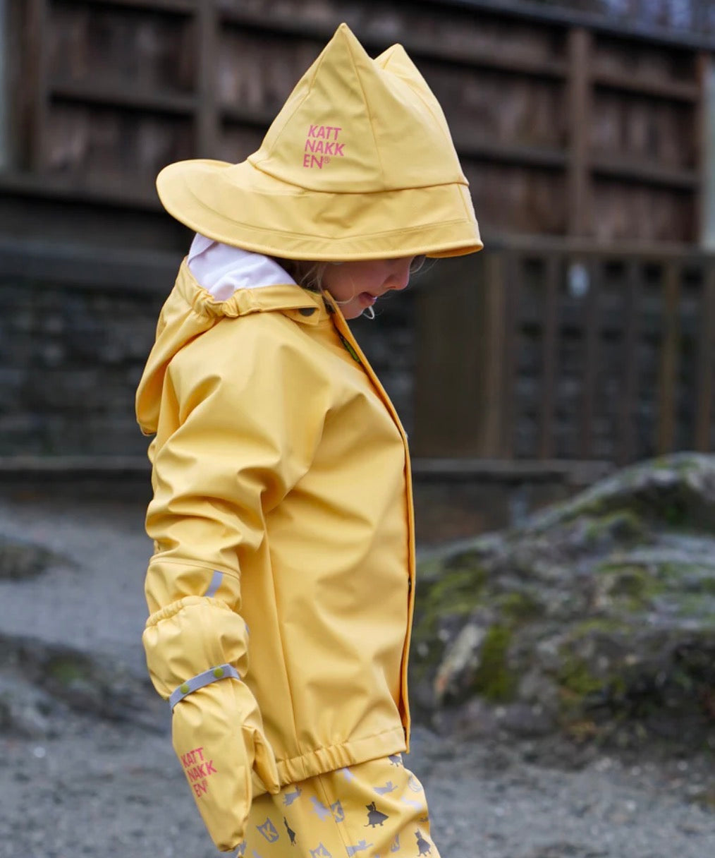 Kattnakken - Sydvest -  Unisex - 1-6 år - Gul