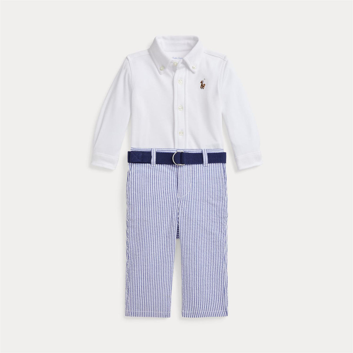 Polo Ralph Lauren – 2-delt sett med skjorte og bukse – Gutt – 0-2 år