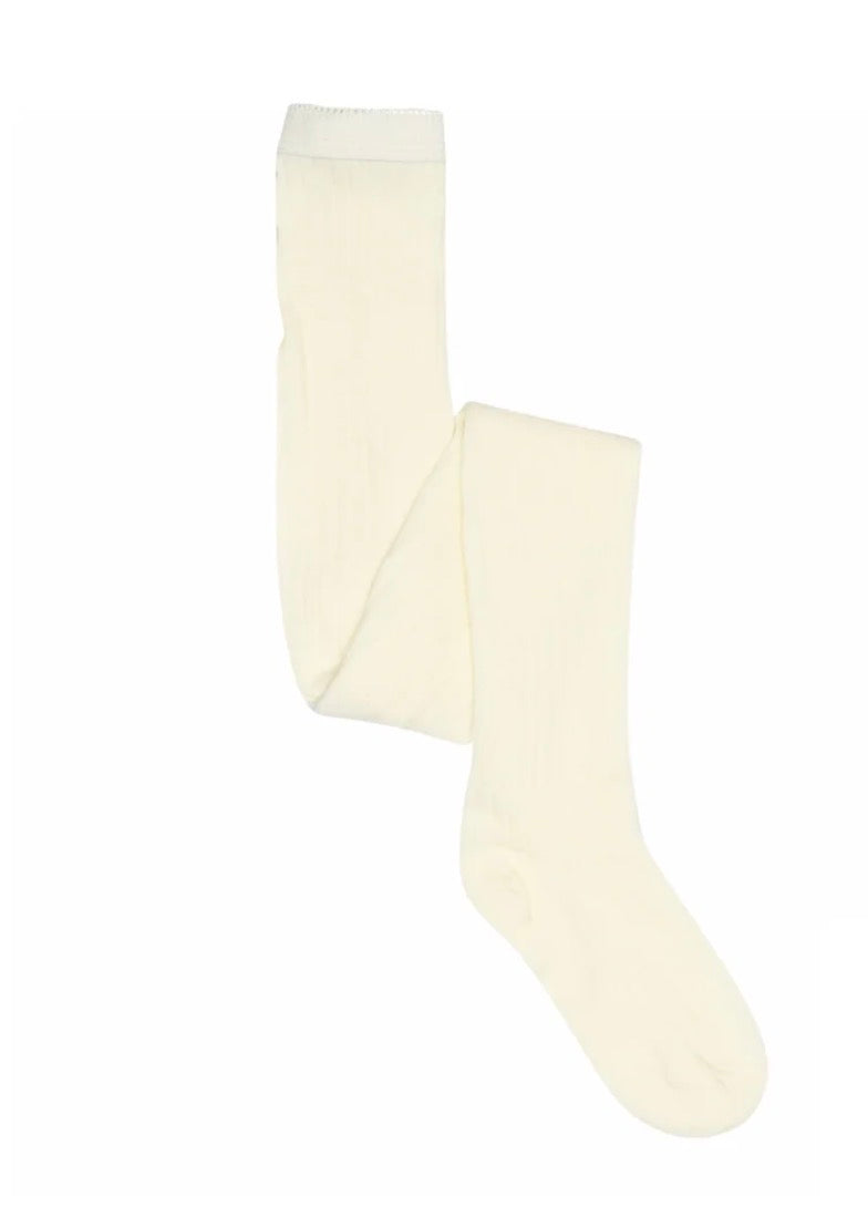 MP - Wool rib tights - Snow White - Unisex