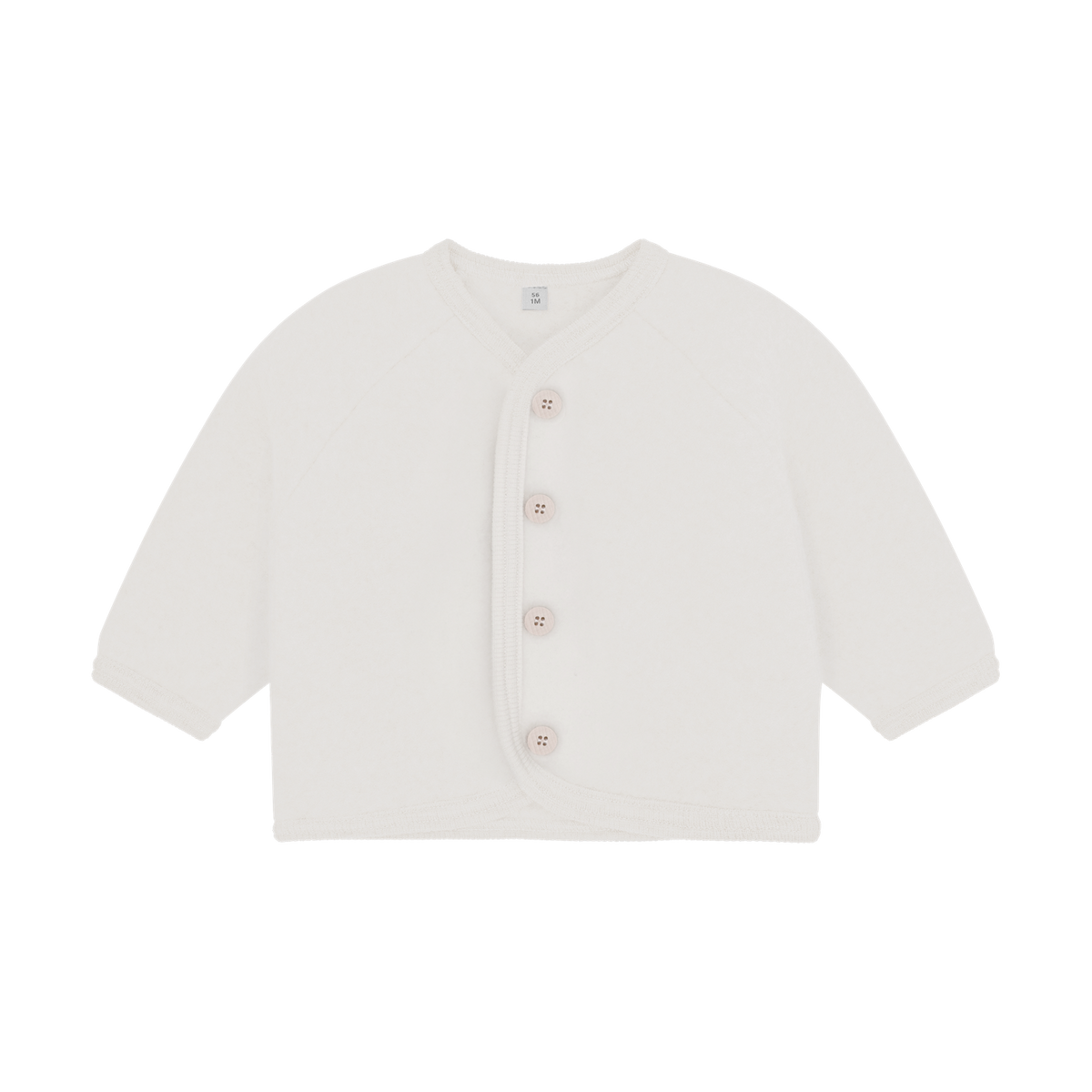 Huttelihut – Ullfleecejakke – Offwhite – Unisex – 0-1 år