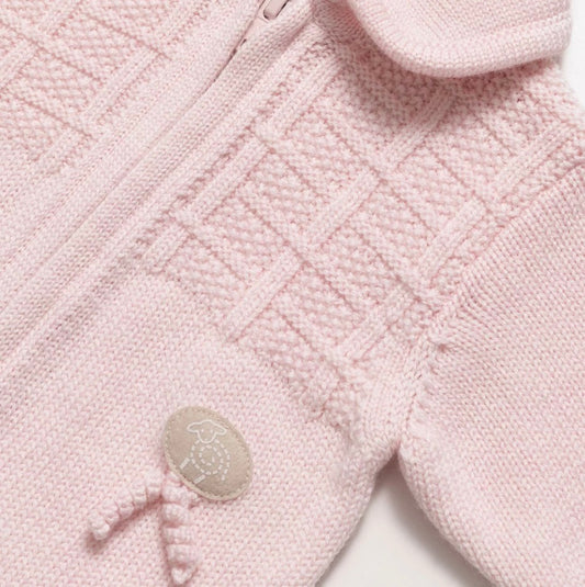 Lillelam – Sparkedress med glidelås og brettbare ermer – Himmelrosa – Jente – 0-1.5 år