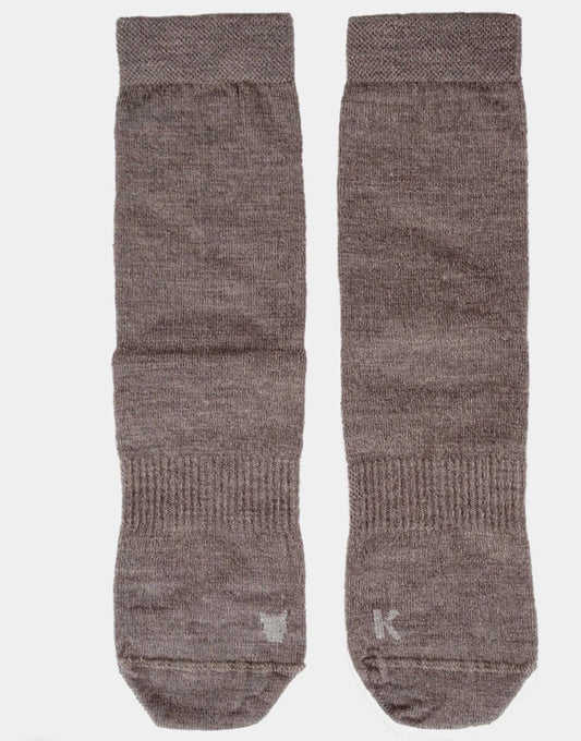 Kattnakken – Ullsokker 2pk med antiskli – Brun – Unisex – 0-2 år