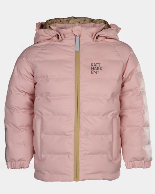 Kattnakken – Regnboblejakke med vanntett fôr – Rosa – Jente – 1-6 år