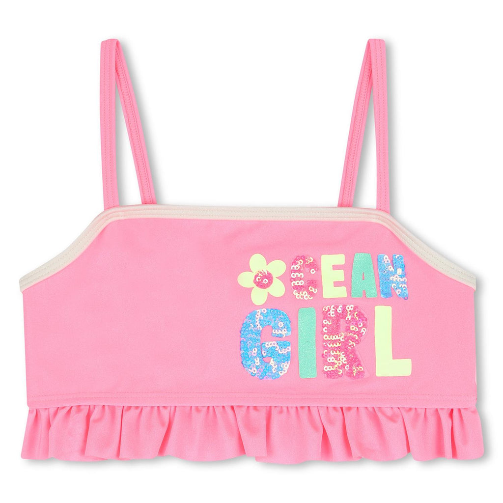 Billieblush – Bikini med blomsterdetaljer – Rosa – Jente – 4-10 år