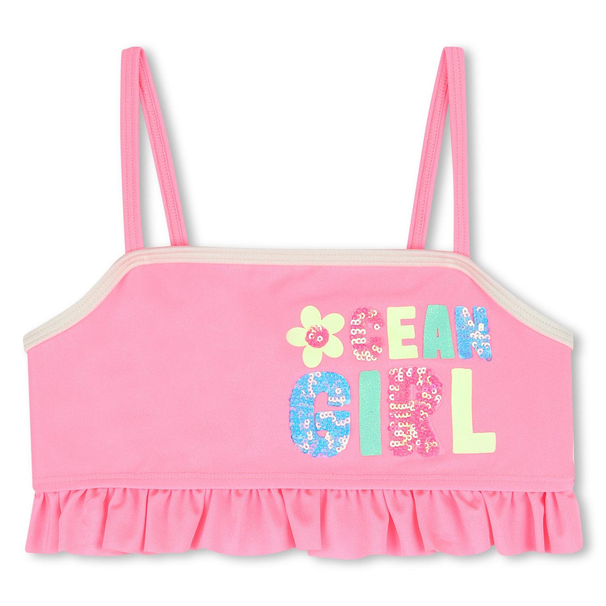 Billieblush – Bikini med blomsterdetaljer – Rosa – Jente – 4-10 år