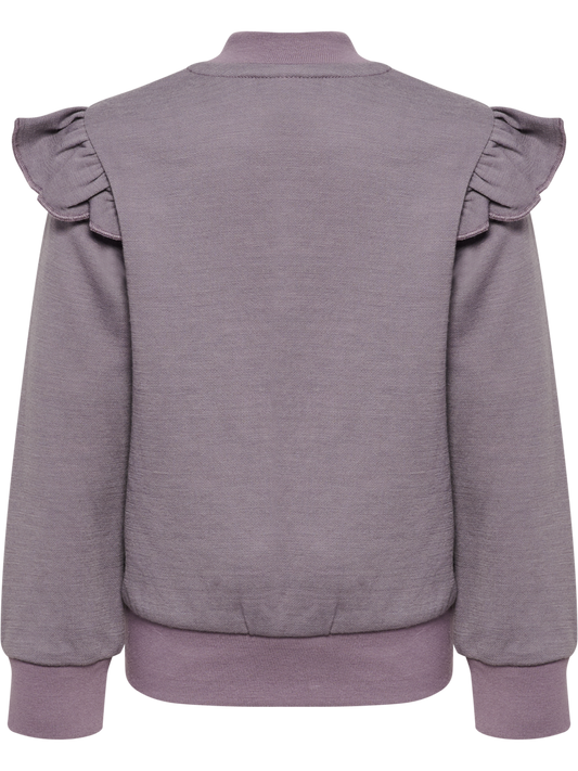 Hummel - Mini Wool Zip Jacket Bee - Lilla - Jente- 1-8 år
