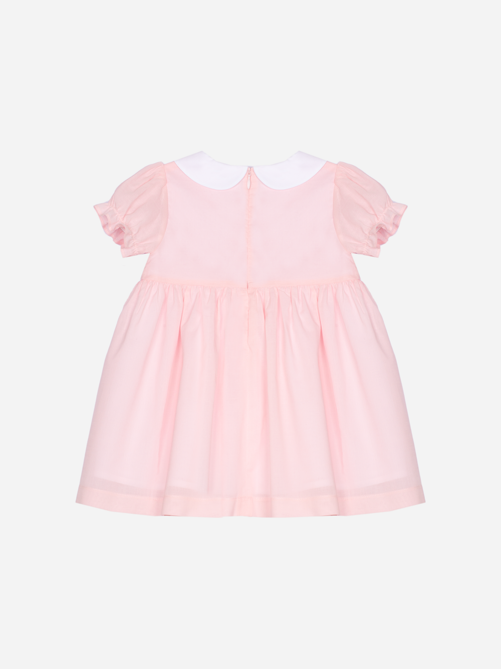 Patachou – Kjole med vaffelsøm og krage – Rosa – Jente – 0-8 år