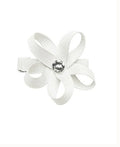 Prinsessefin – Blomsterklemme med diamant – Hvit – Jente – One size