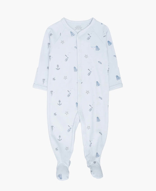 Livly - Underwater explorer Simplicity Footie - Lysblå - Gutt - 0-6 mnd