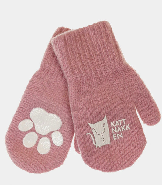 Kattnakken - Magiske ullvotter - Rosa - 1-8år