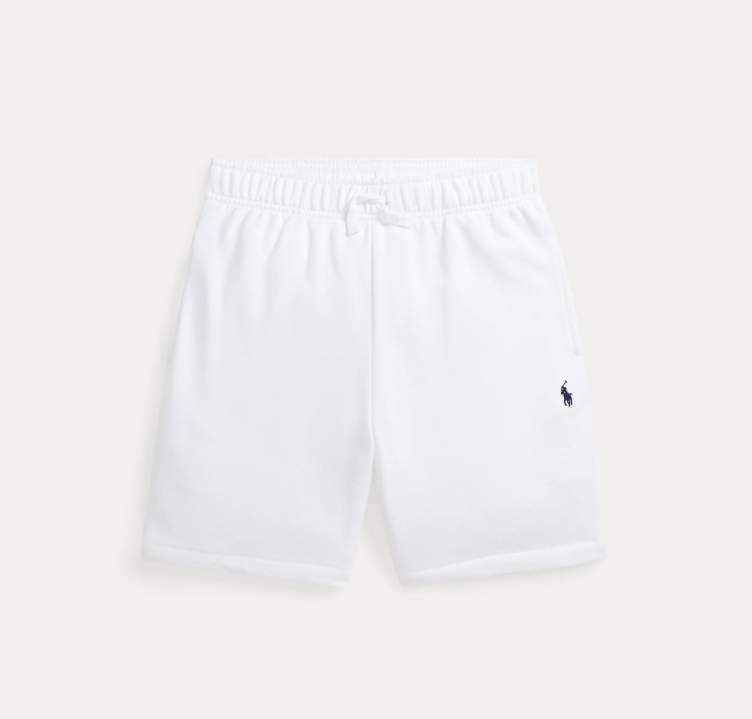 Polo Ralph Lauren – Collegeshorts med strikk i livet – Hvit – Gutt – 8-20 år
