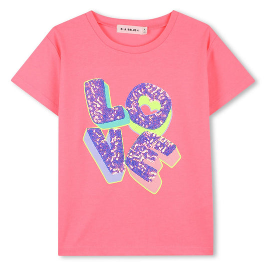 Billieblush – T-skjorte med print – Rosa – Jente – 4-12 år