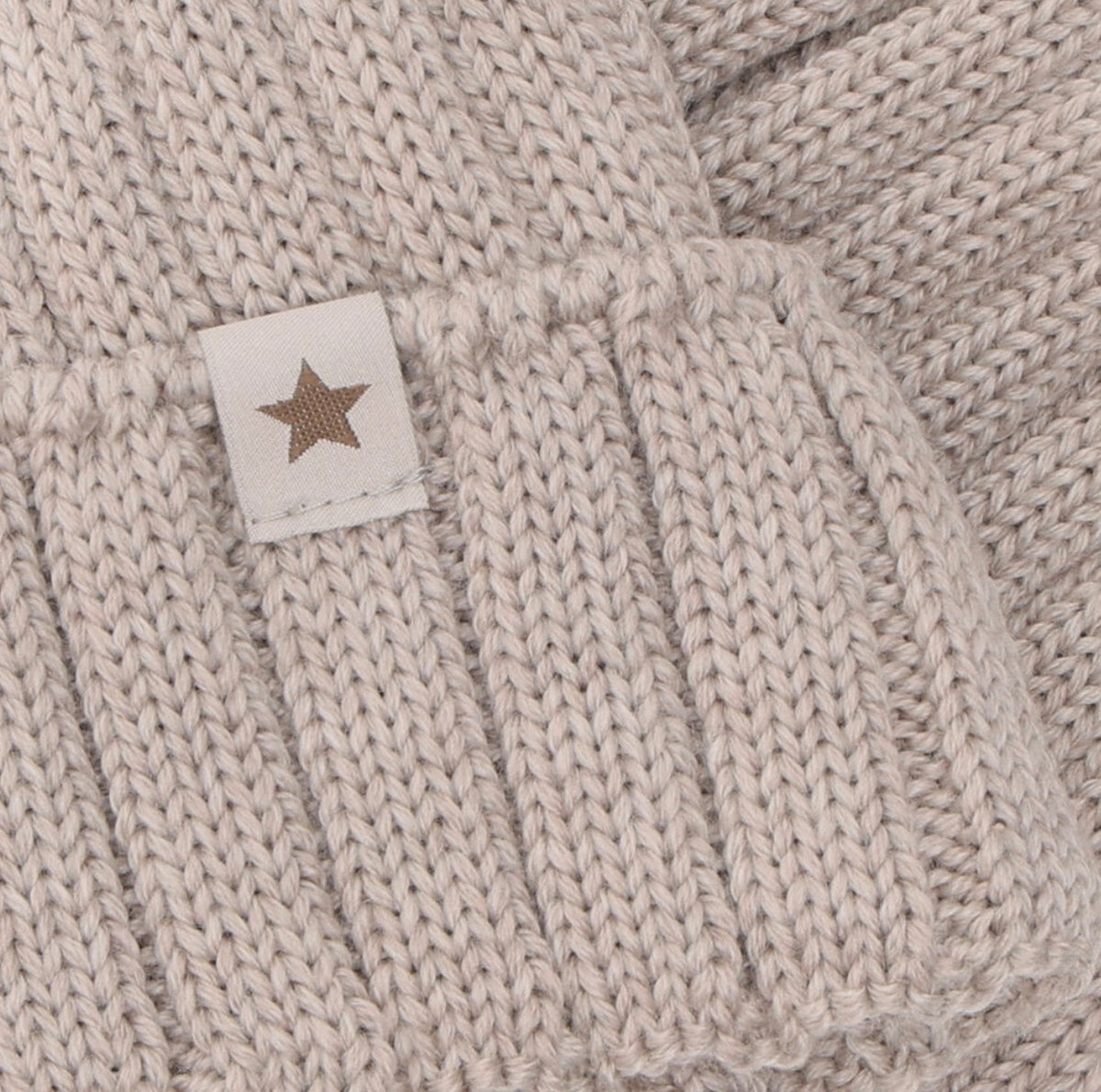 Huttelihut – Lue i ull med alpakkadusk – Beige – Unisex – 6-10 år