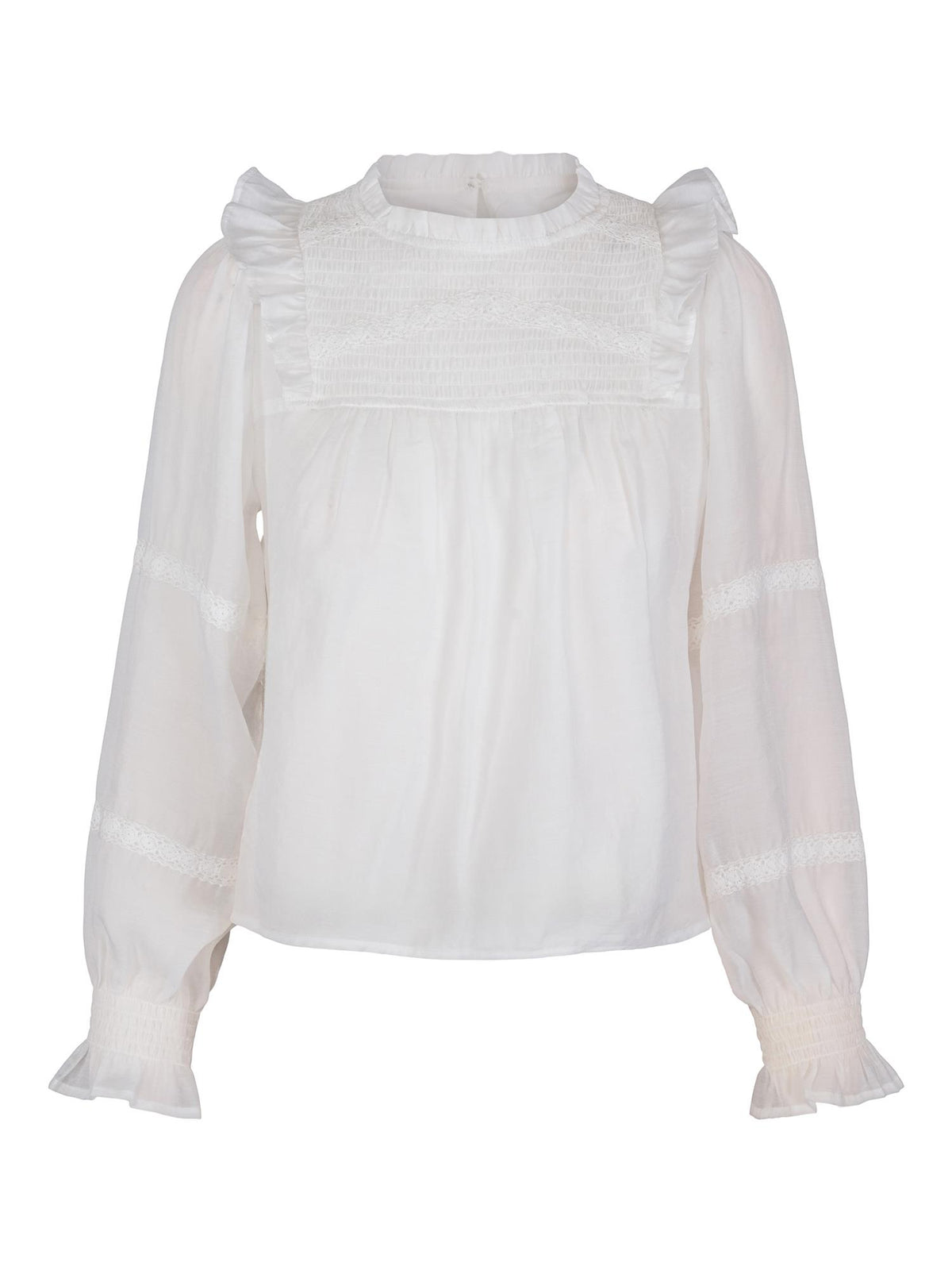 Vilje&Ve - Saga Blouse  - Hvit - str. 8-15 år