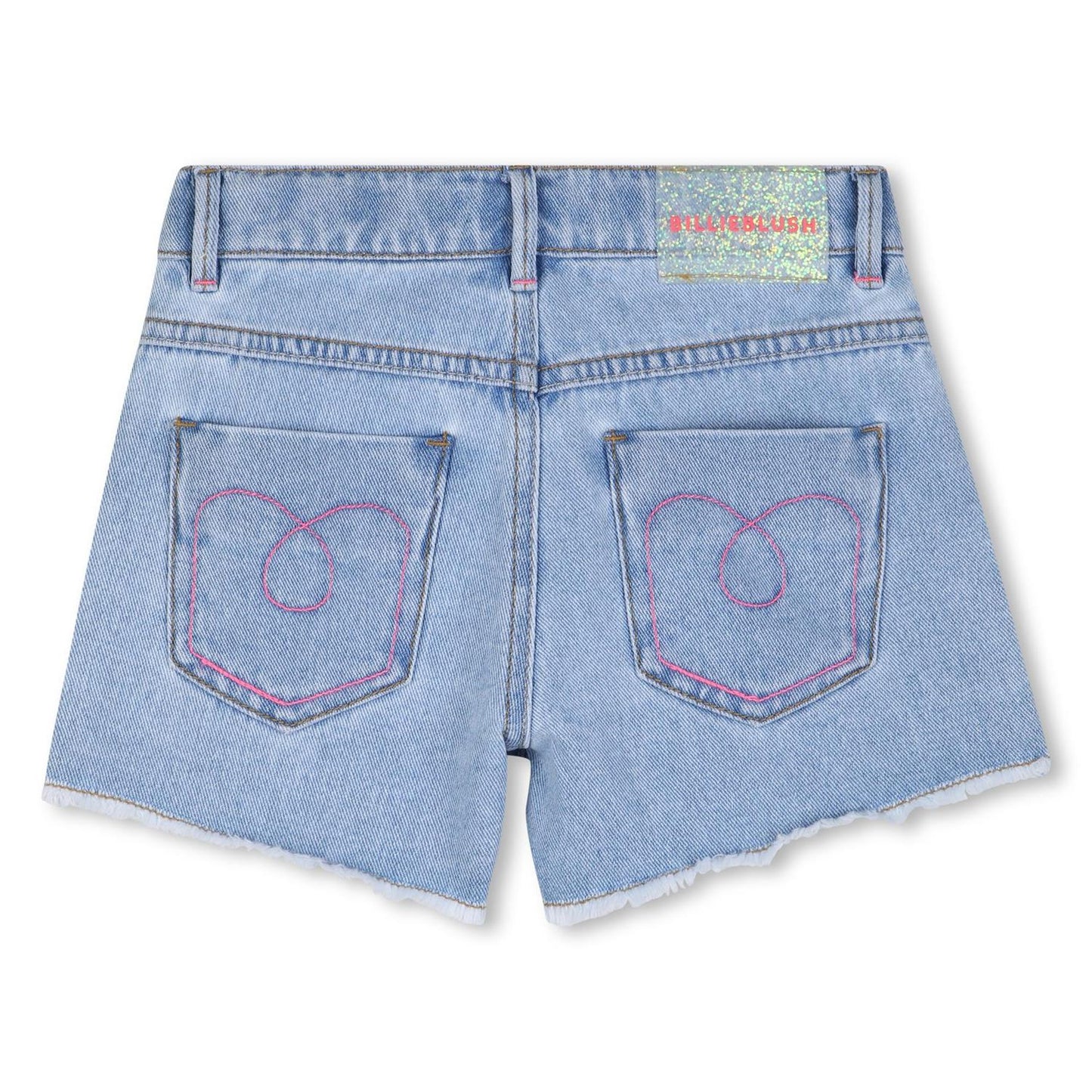 Billieblush – Jeansshorts med glitterdetaljer – Blå – Jente – 4-12 år