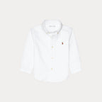 Ralph Lauren - Skjorte - Hvit  - Cotton - Gutt - 9-24 mnd