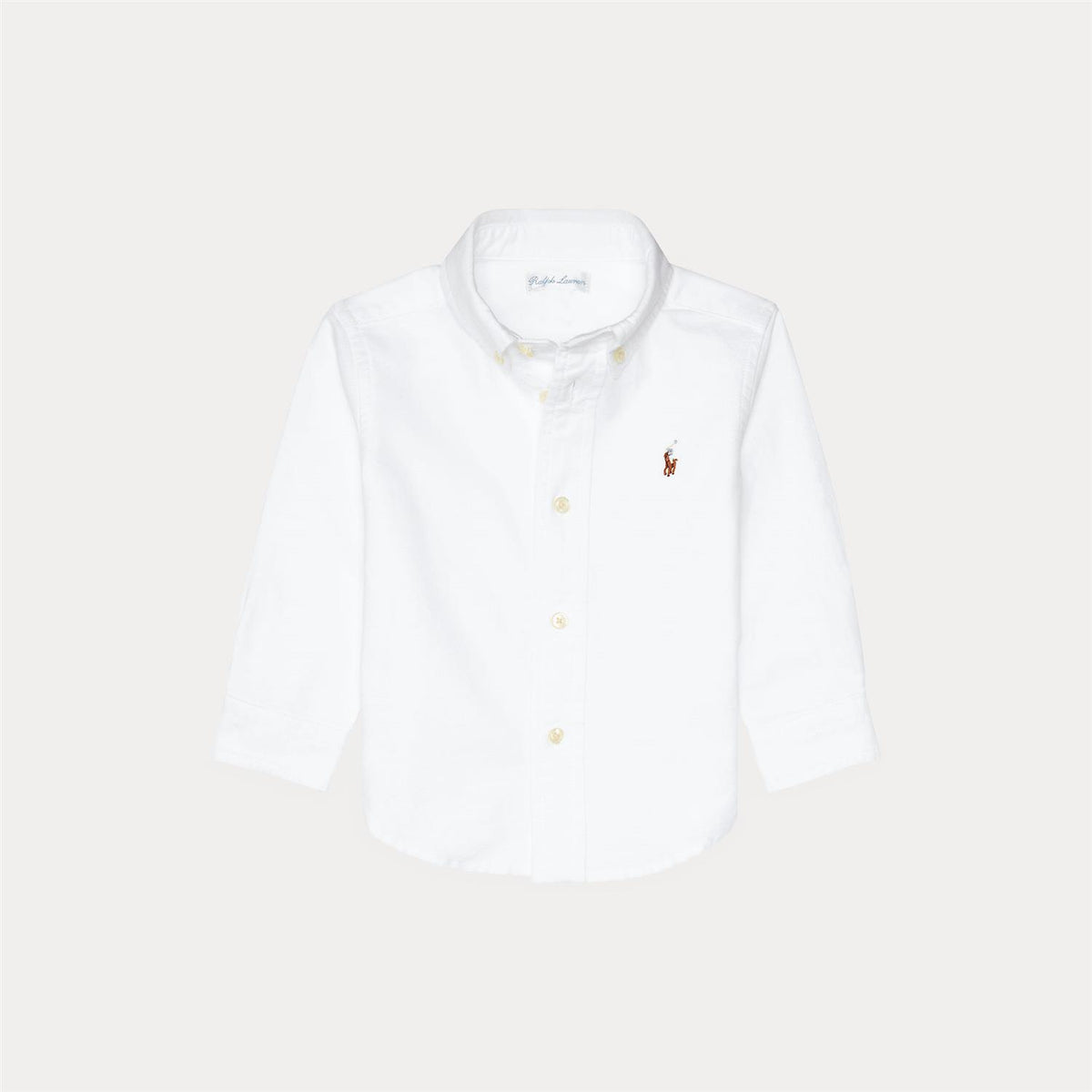 Ralph Lauren - Skjorte - Hvit  - Cotton - Gutt - 9-24 mnd